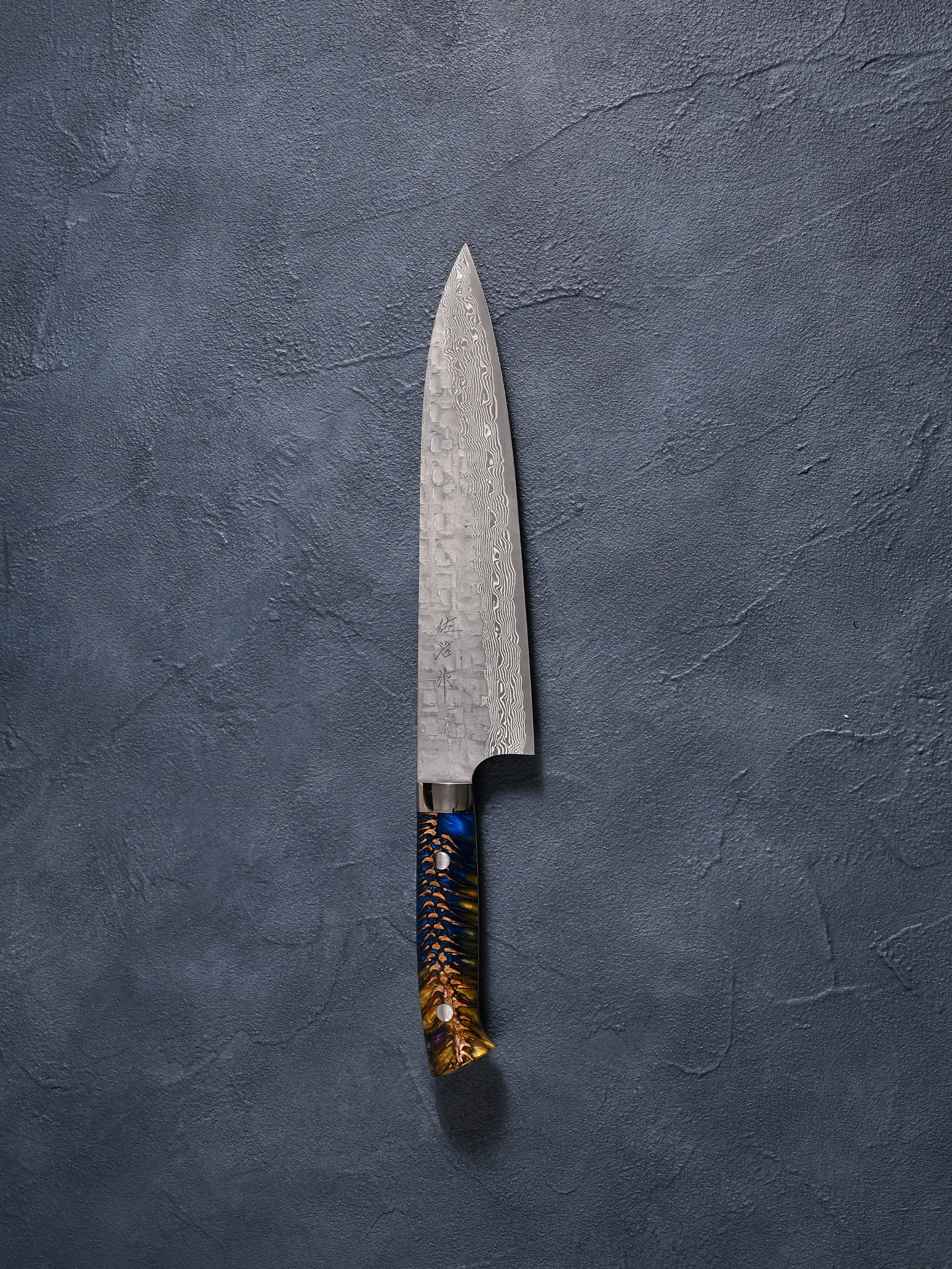 佐治武士 Takeshi Saji 牛刀包丁210mm VG10鋼 十字槌目黒仕上 佐治武士 Takeshi Saji 牛刀包丁210mm VG10鋼 十字槌目黒仕上
