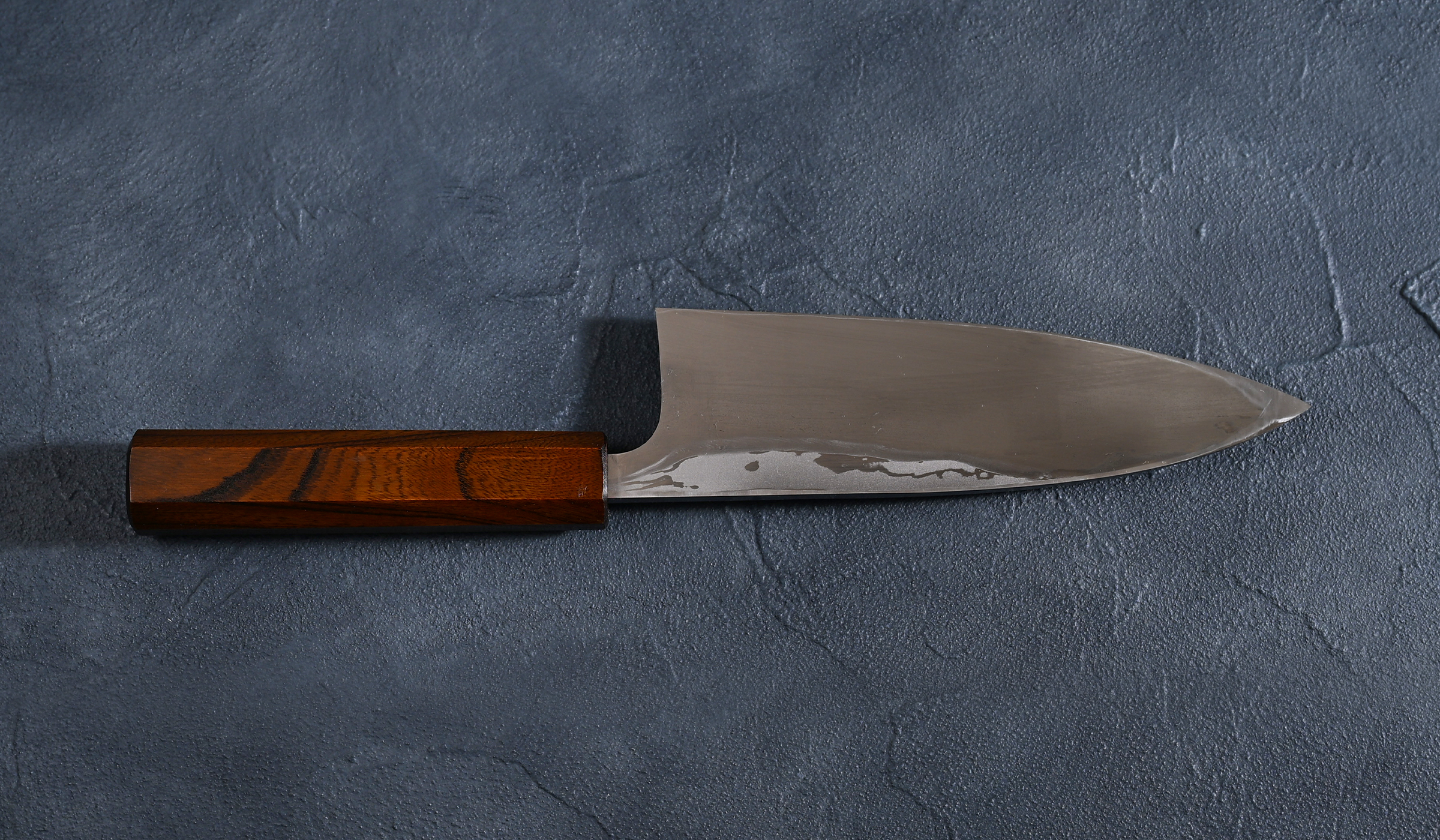 弥氏良寛 Yoshihiro Yauji 出刃包丁180mm 青紙2号鋼 ダマスカス 欅八角