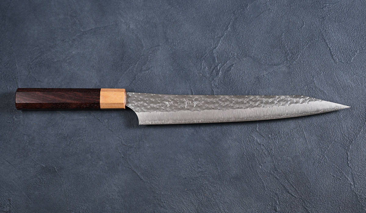 黒﨑優 Yu Kurosaki 閃光 鋭 筋引包丁240mm SG2粉末ハイス鋼 紫檀八角 黒﨑優 Yu Kurosaki 閃光 鋭 筋引包丁240mm SG2粉末ハイス鋼 紫檀八角