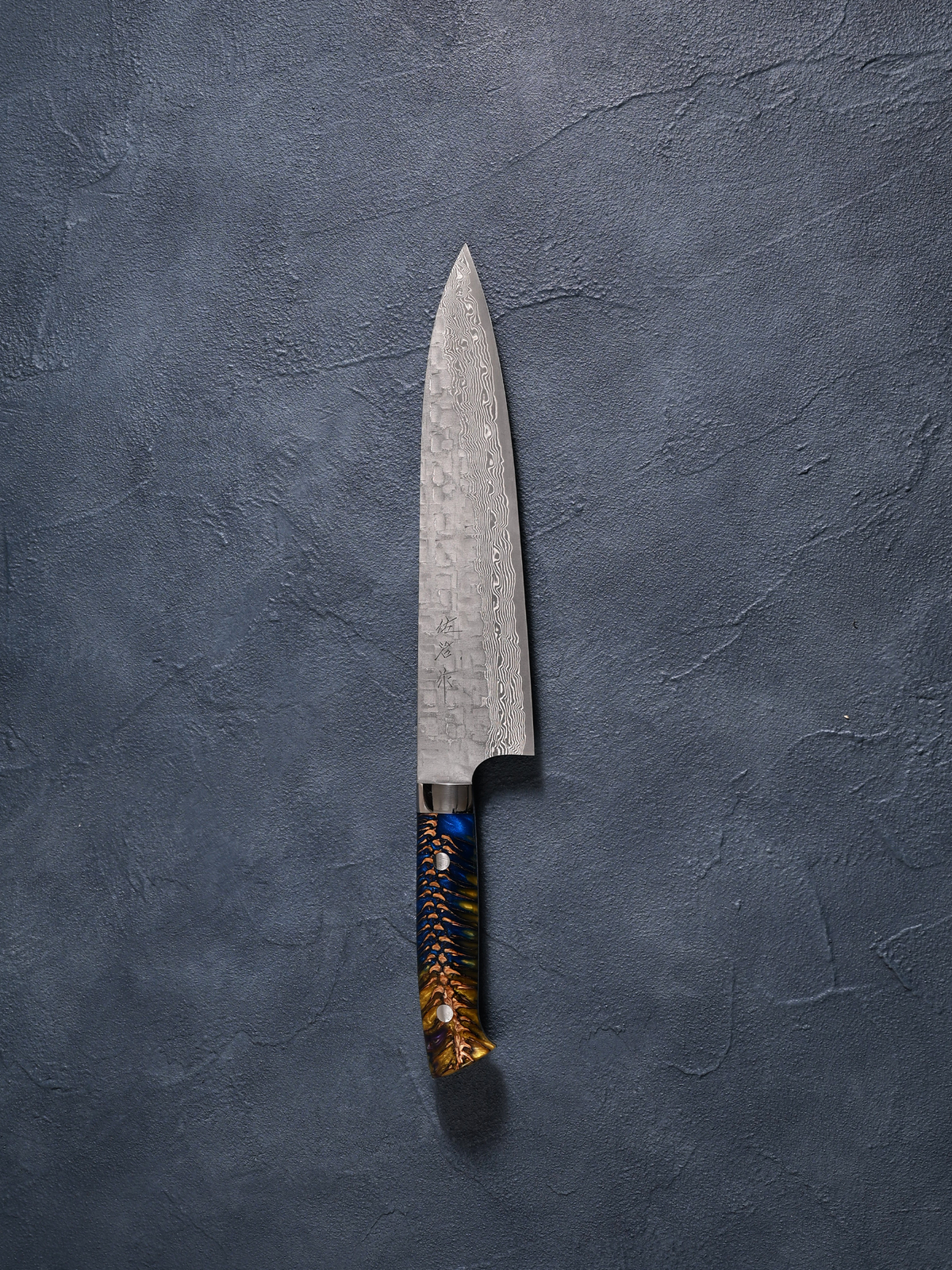 佐治武士 Takeshi Saji 牛刀包丁210mm VG10鋼 十字槌目黒仕上 佐治武士 Takeshi Saji 牛刀包丁210mm VG10鋼 十字槌目黒仕上